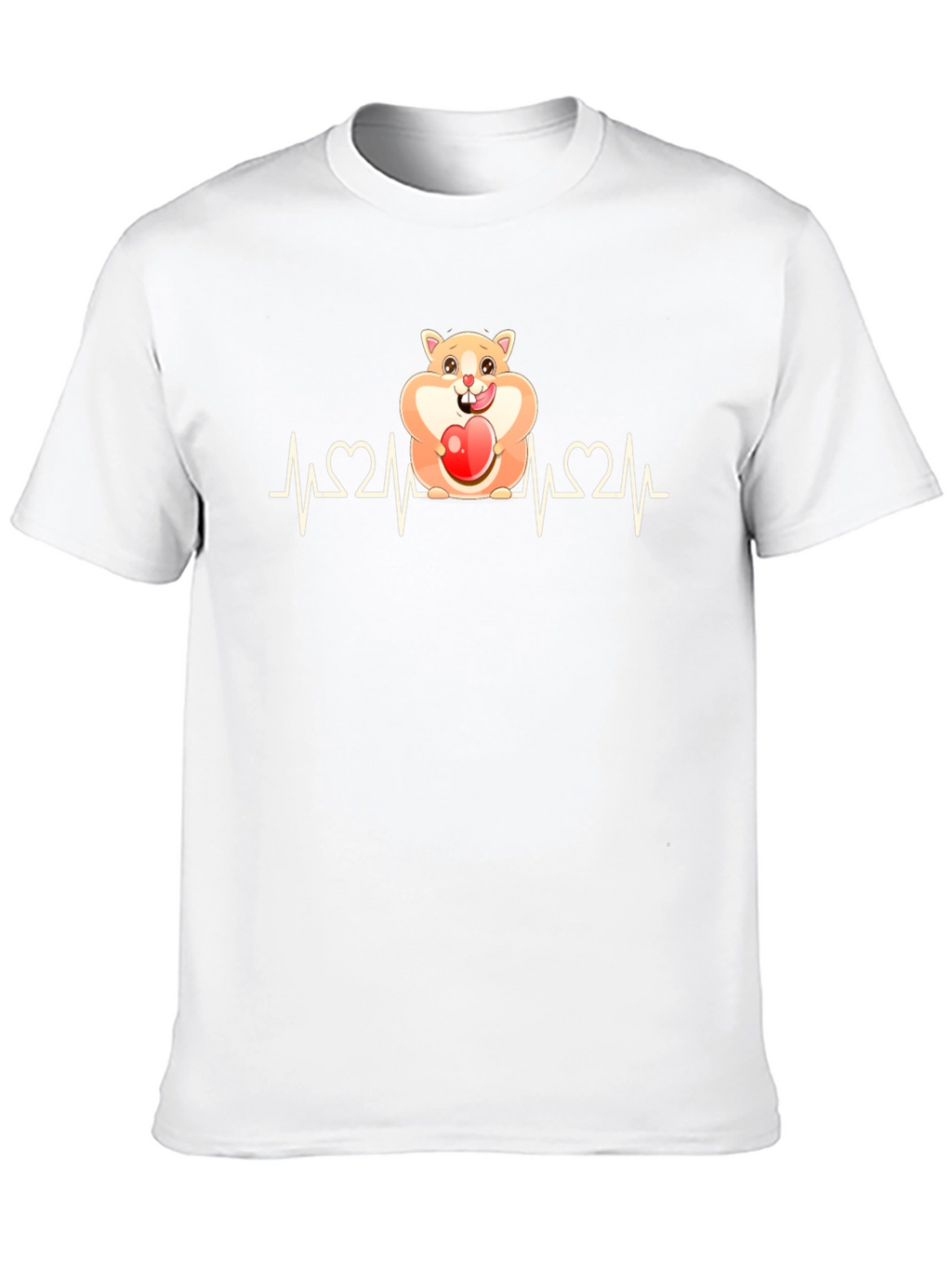 Hamster Heartbeat T-Shirt - Loveable Rodent Design