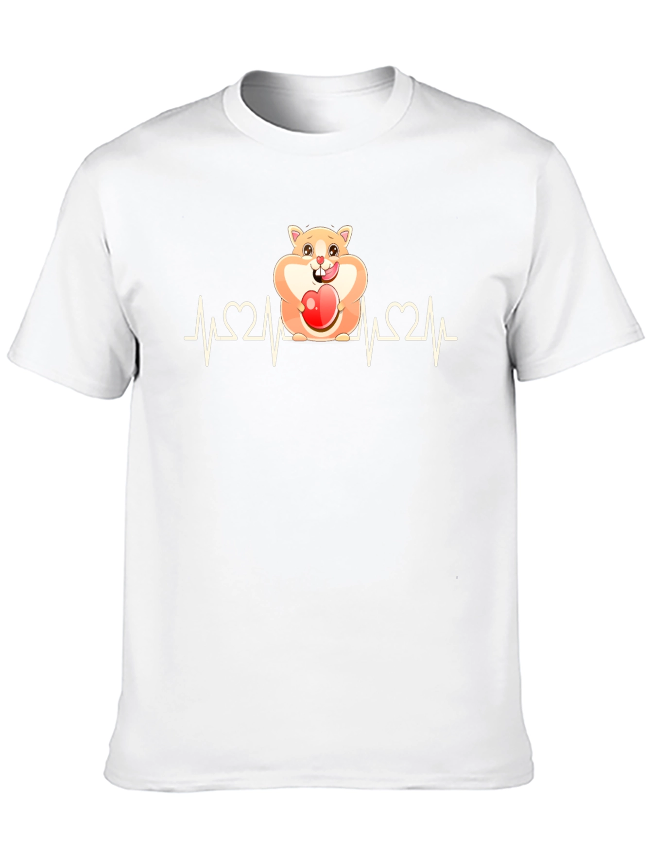 Hamster Heartbeat T-Shirt - Loveable Rodent Design