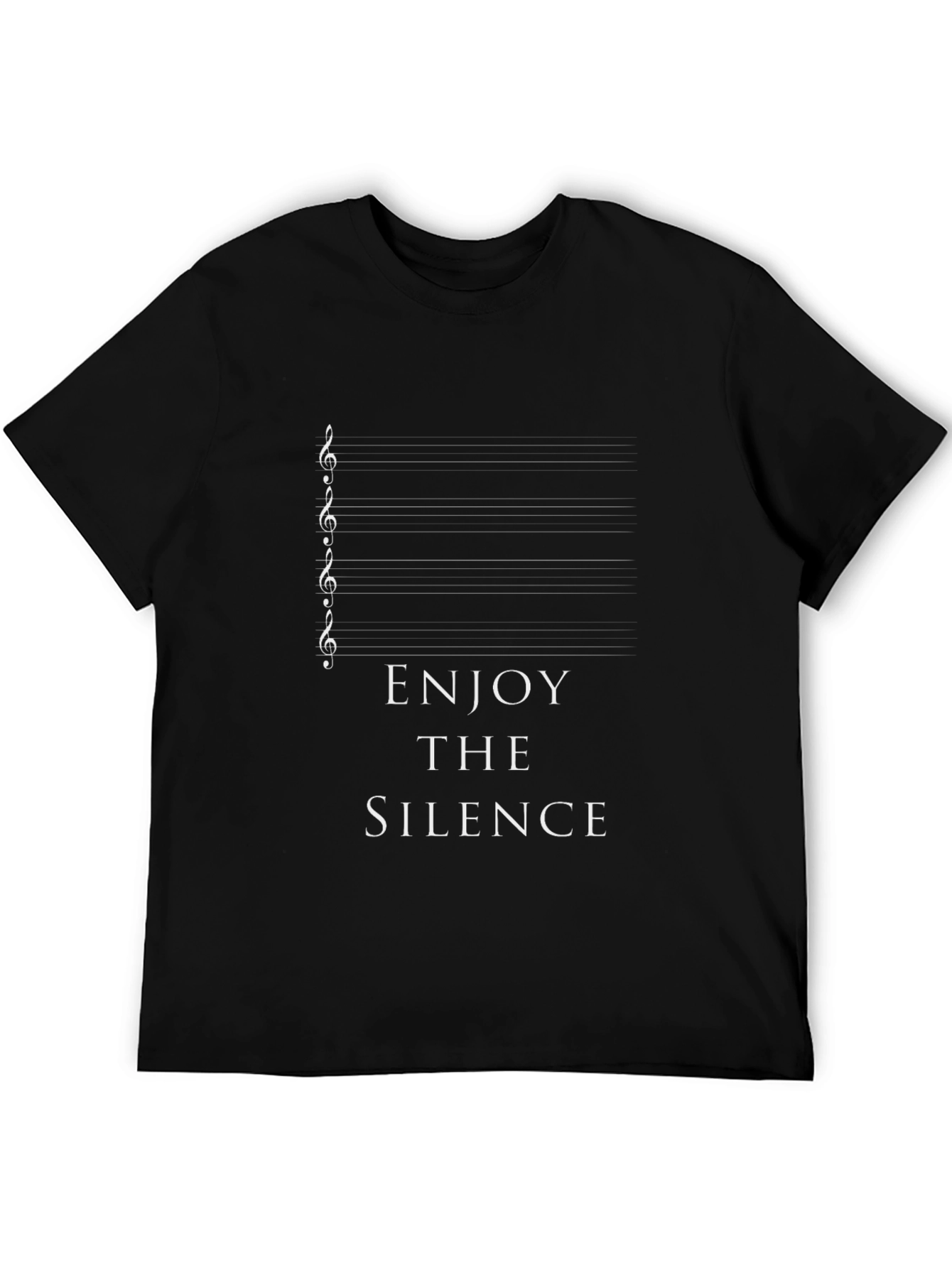 Enjoy The Silence Music T-Shirt - Black Graphic Tee