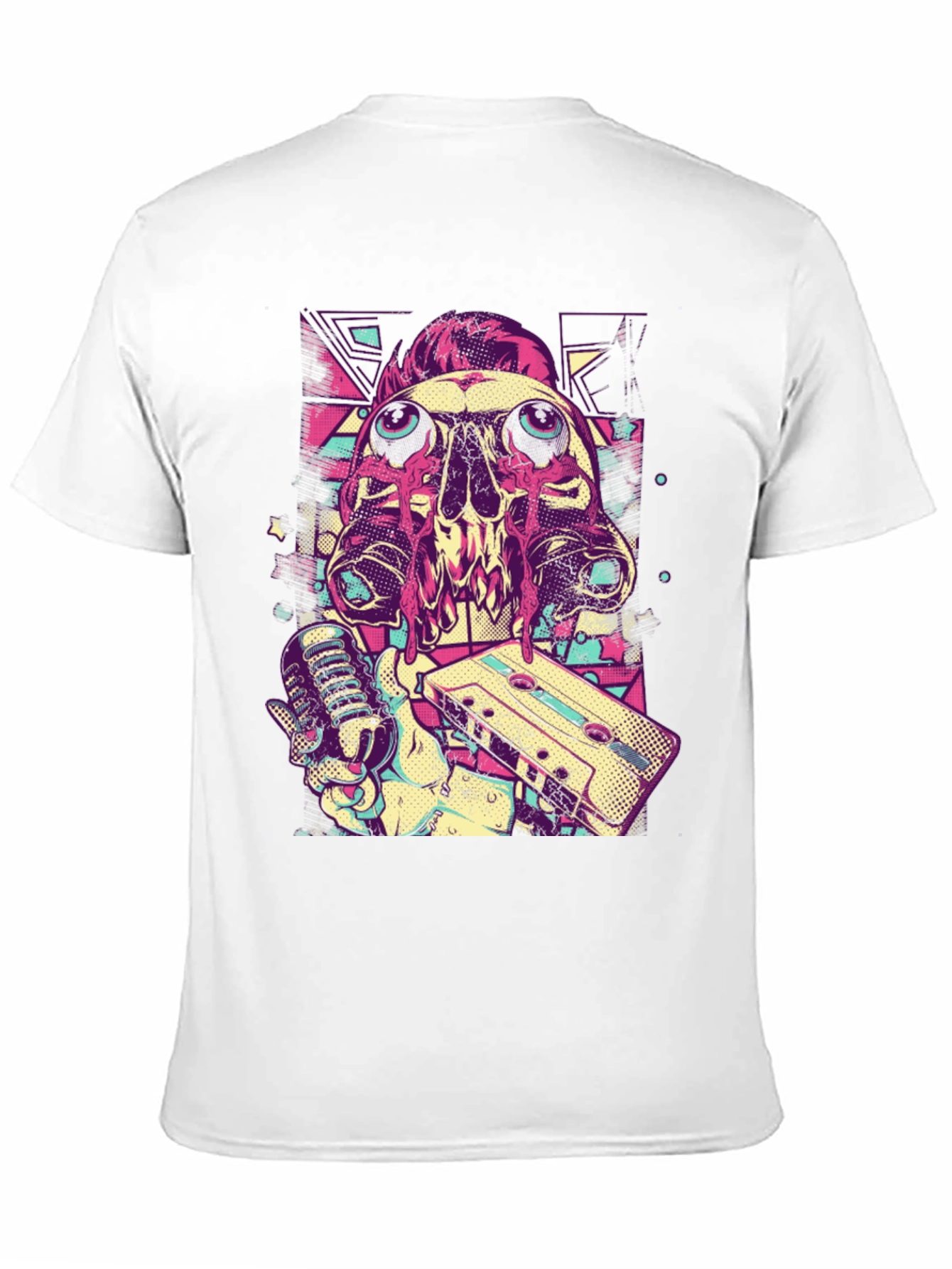 Skull DJ Graphic Tee - Music Lovers Black T-Shirt