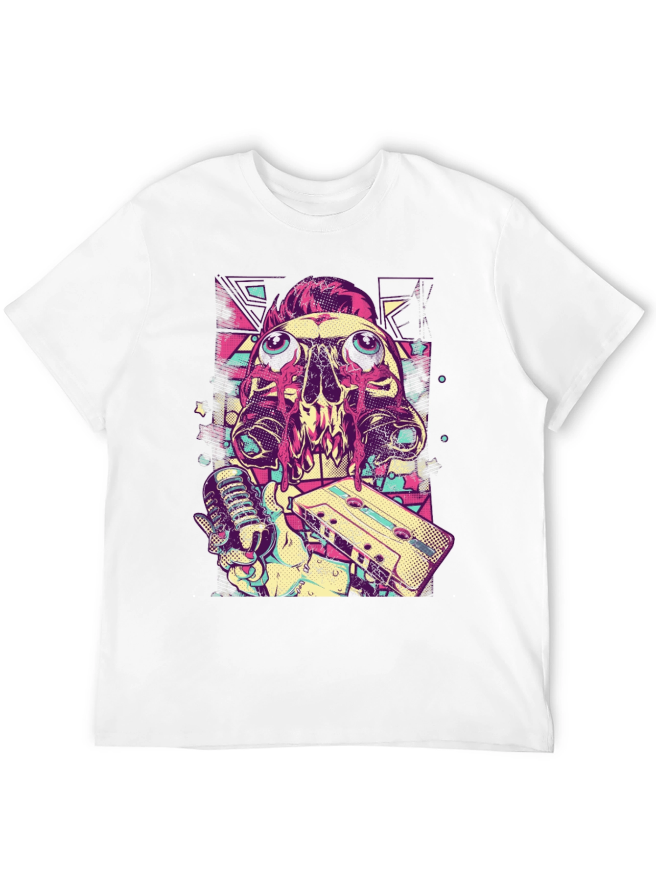 Skull DJ Graphic Tee - Music Lovers Black T-Shirt