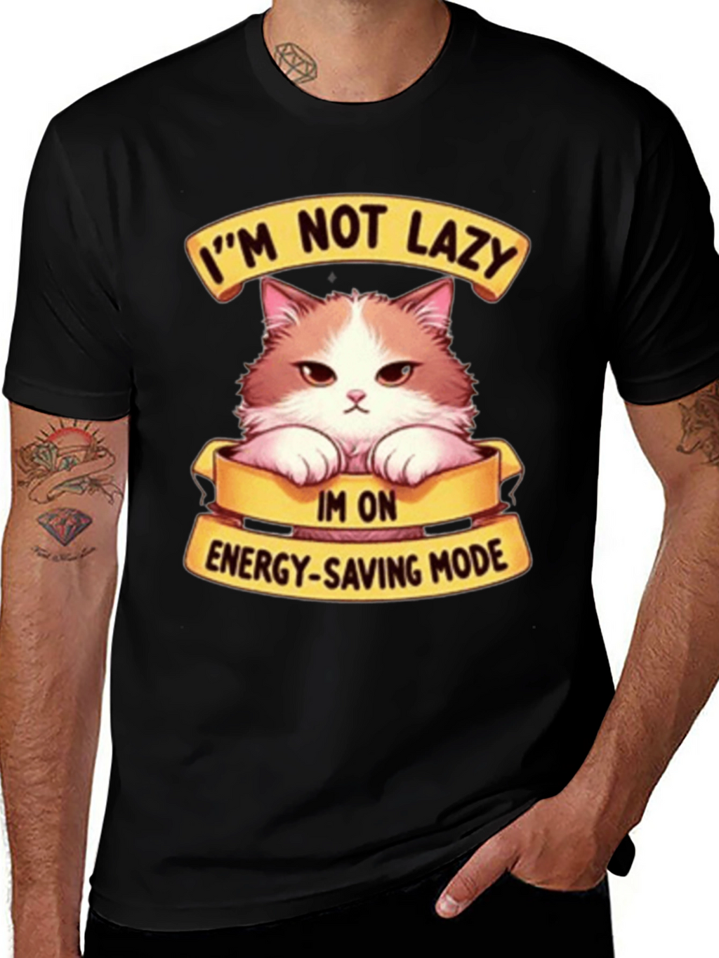 Im Not Lazy Cat T-Shirt