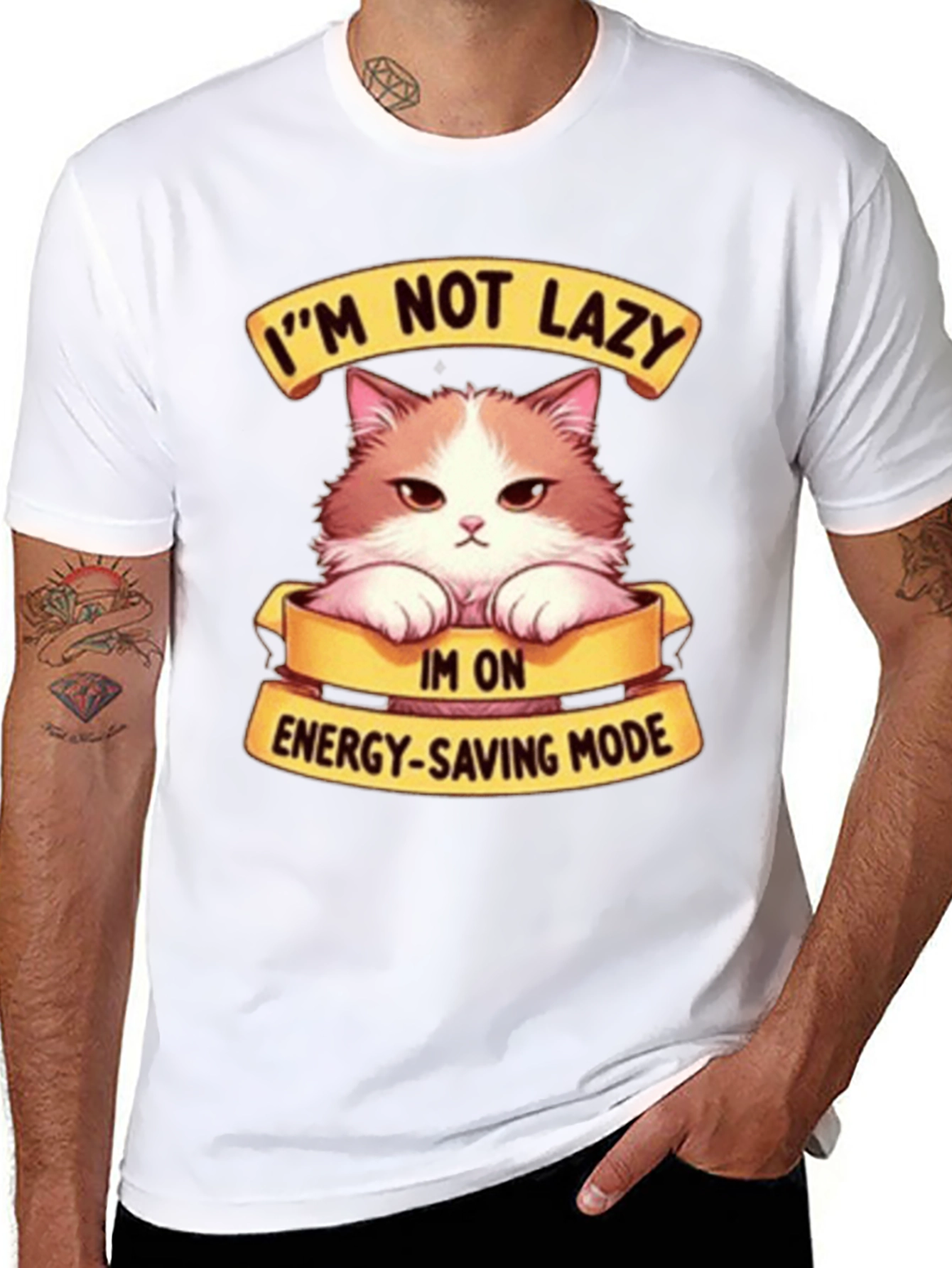 Im Not Lazy Cat T-Shirt