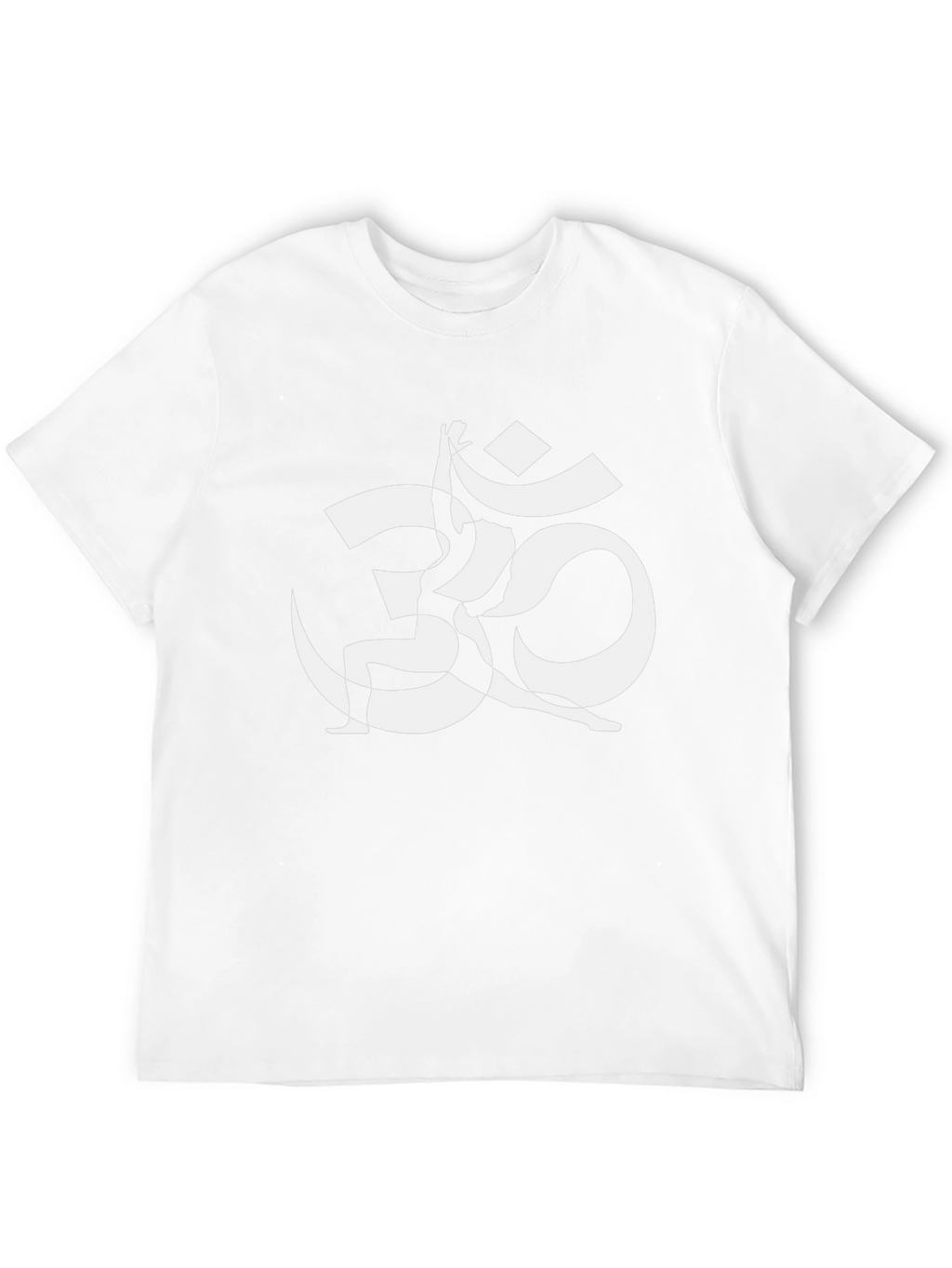 Om Yoga Pose Graphic Tee - Black