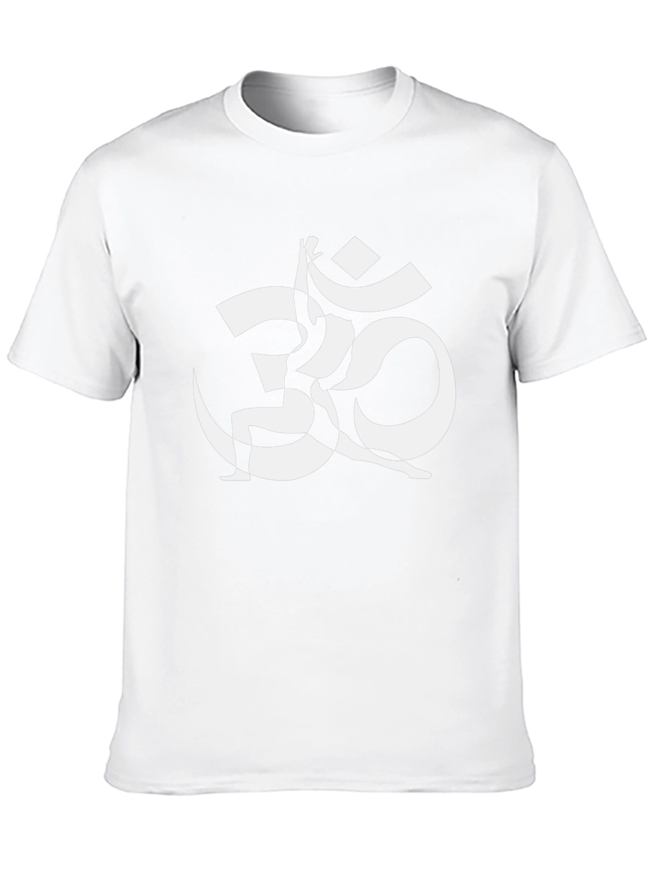 Om Yoga Pose Graphic Tee - Black