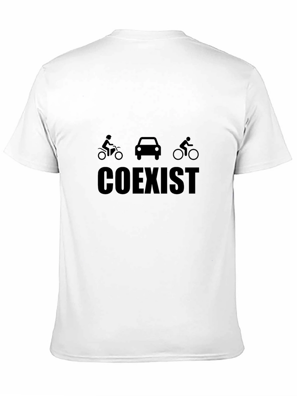 Coexist Graphic Tee - Black Cotton Blend Shirt