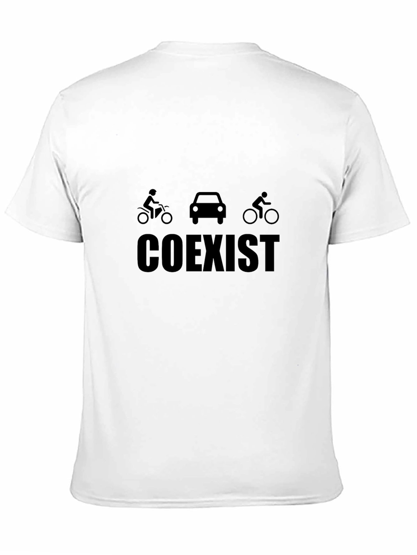 Coexist Graphic Tee - Black Cotton Blend Shirt
