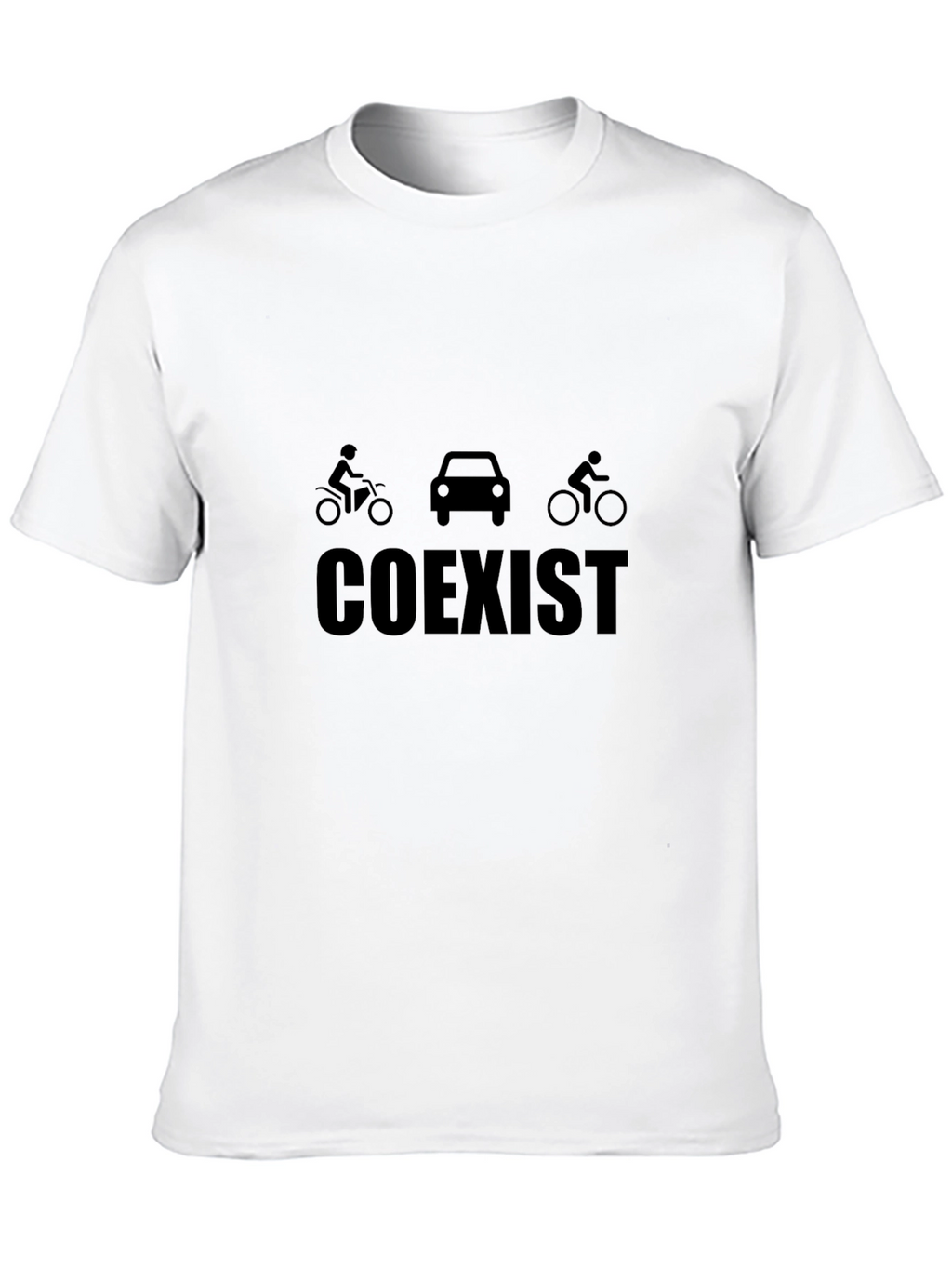 Coexist Graphic Tee - Black Cotton Blend Shirt
