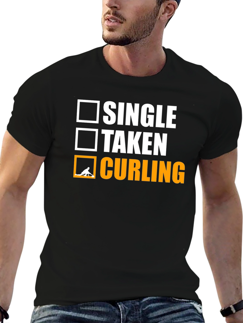 Curling T-Shirt - Single Taken Curling Tee