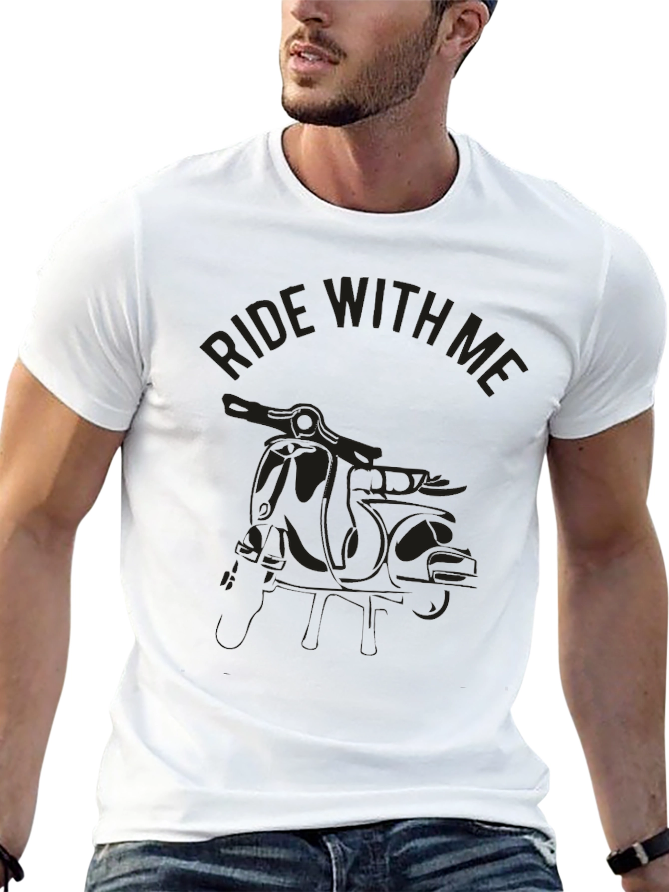 Ride With Me Black Graphic Tee