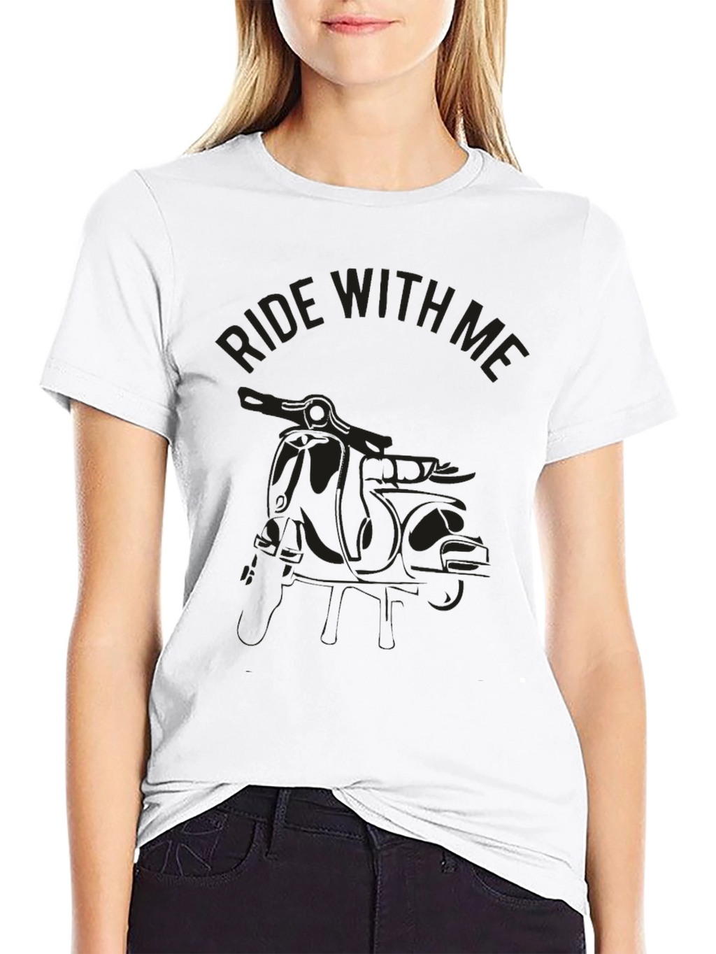 Ride With Me Black Graphic Tee