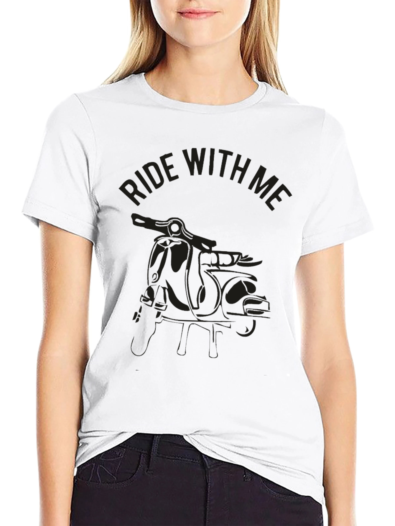 Ride With Me Black Graphic Tee