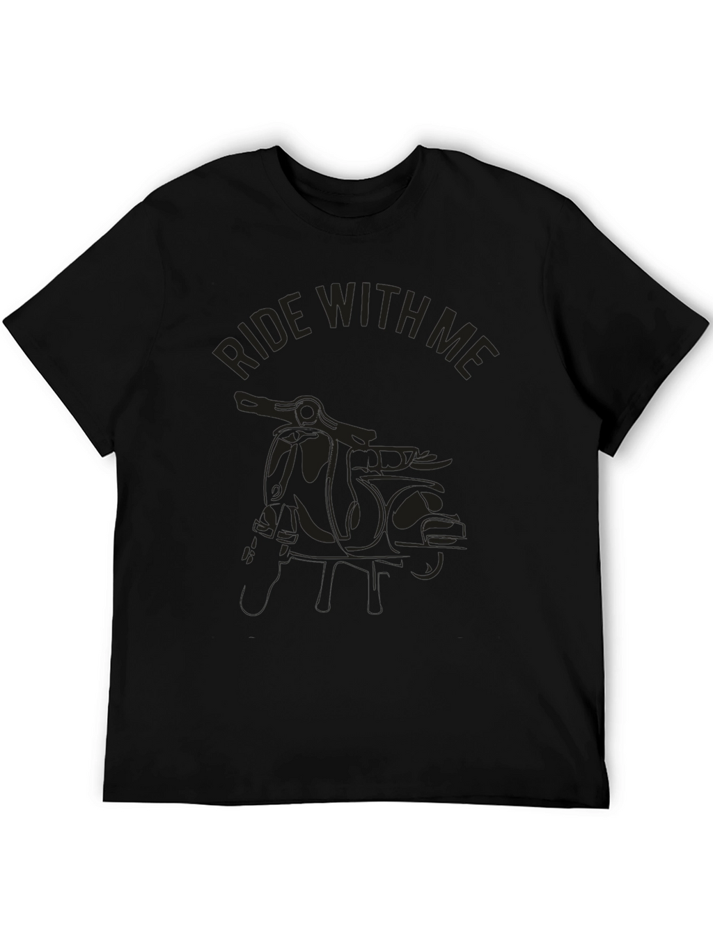 Ride With Me Black Graphic Tee