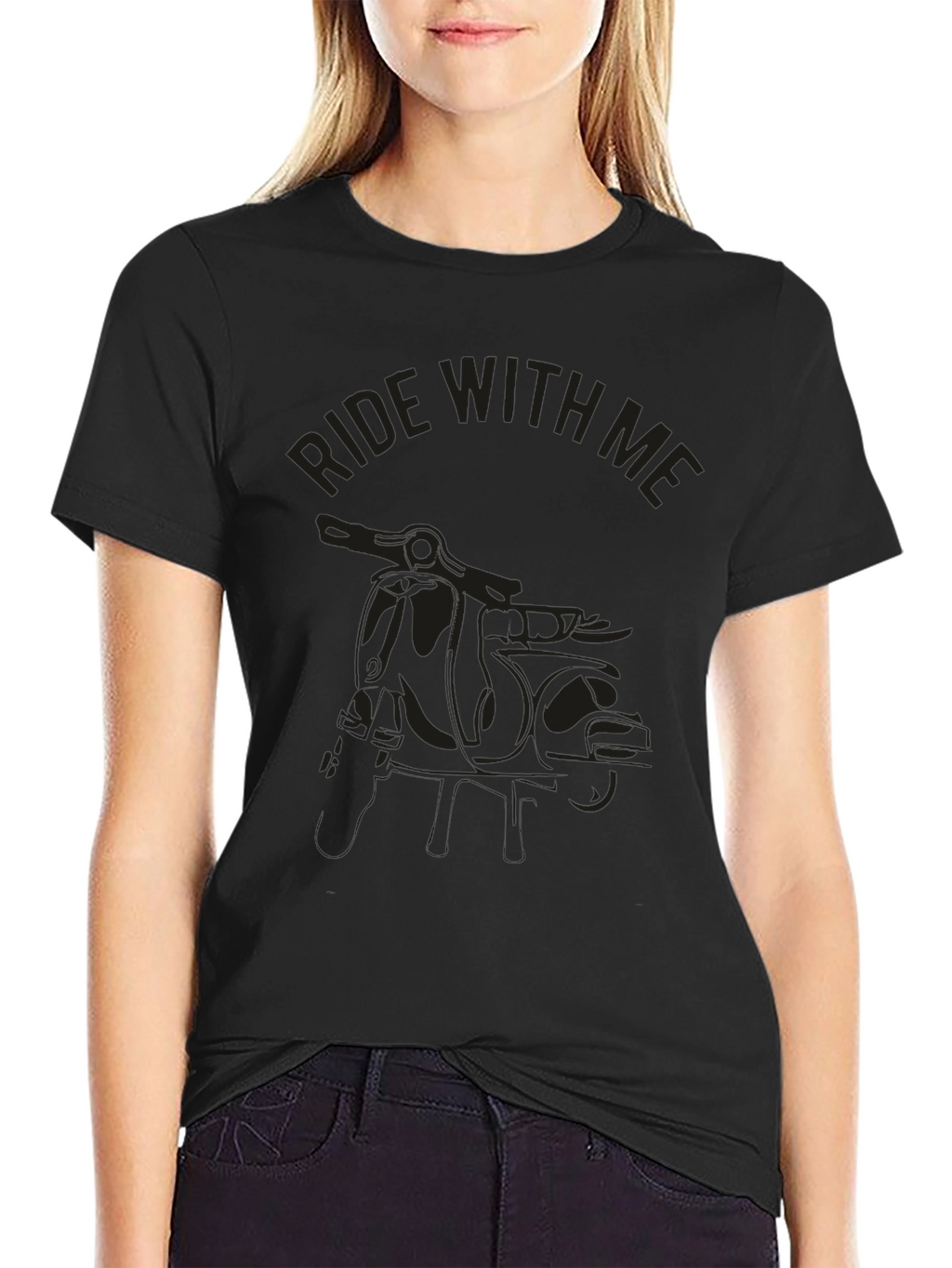Ride With Me Black Graphic Tee