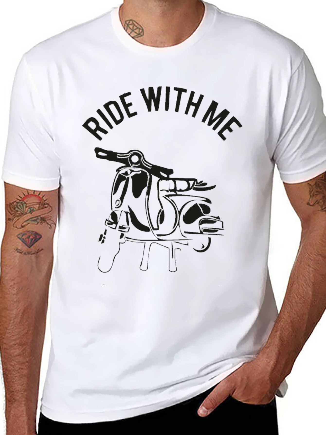 Ride With Me Black Graphic Tee
