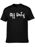 Off Duty Black T-Shirt Casual Wear