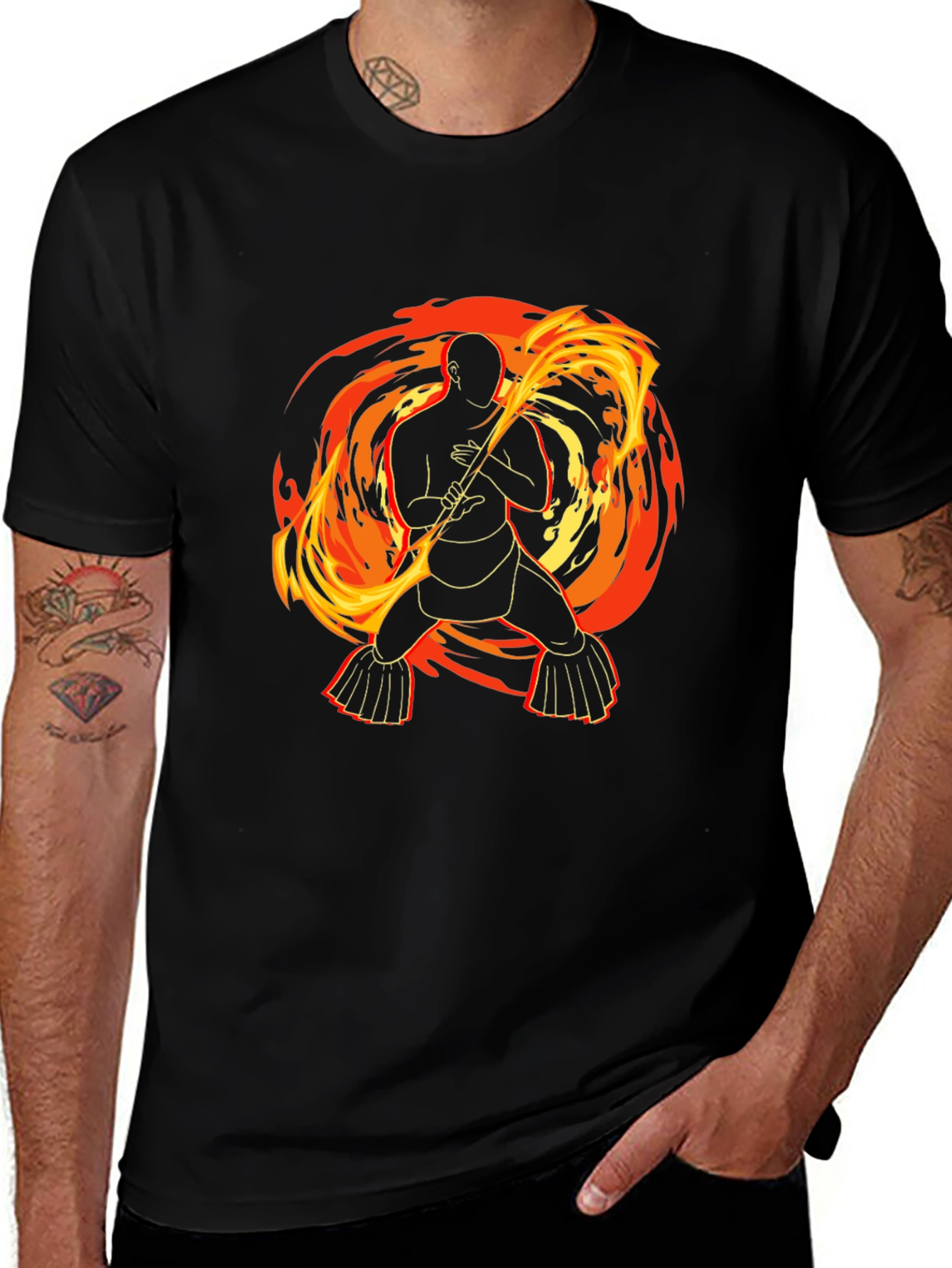 Fire Bender T-Shirt - Martial Arts Inspired Design
