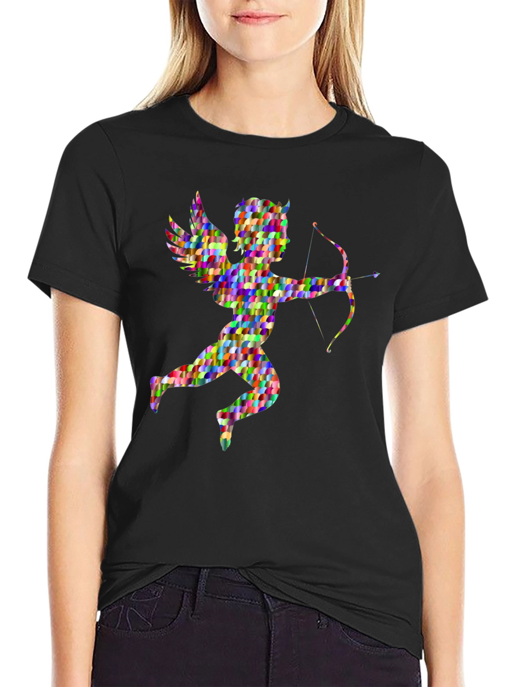 Cupid Graphic Tee - Quirky Angel Design