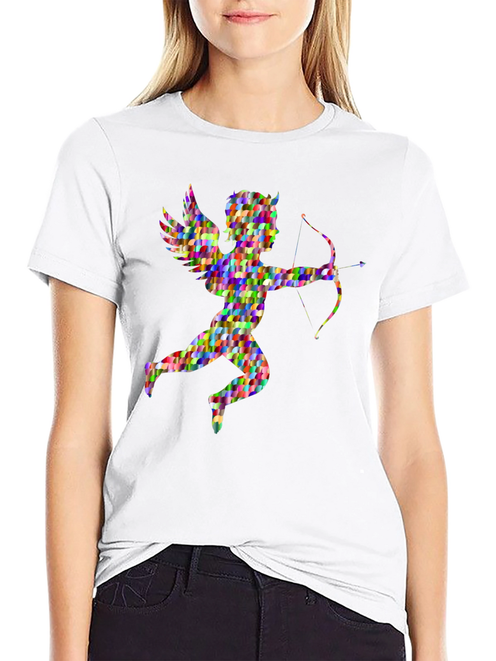 Cupid Graphic Tee - Quirky Angel Design