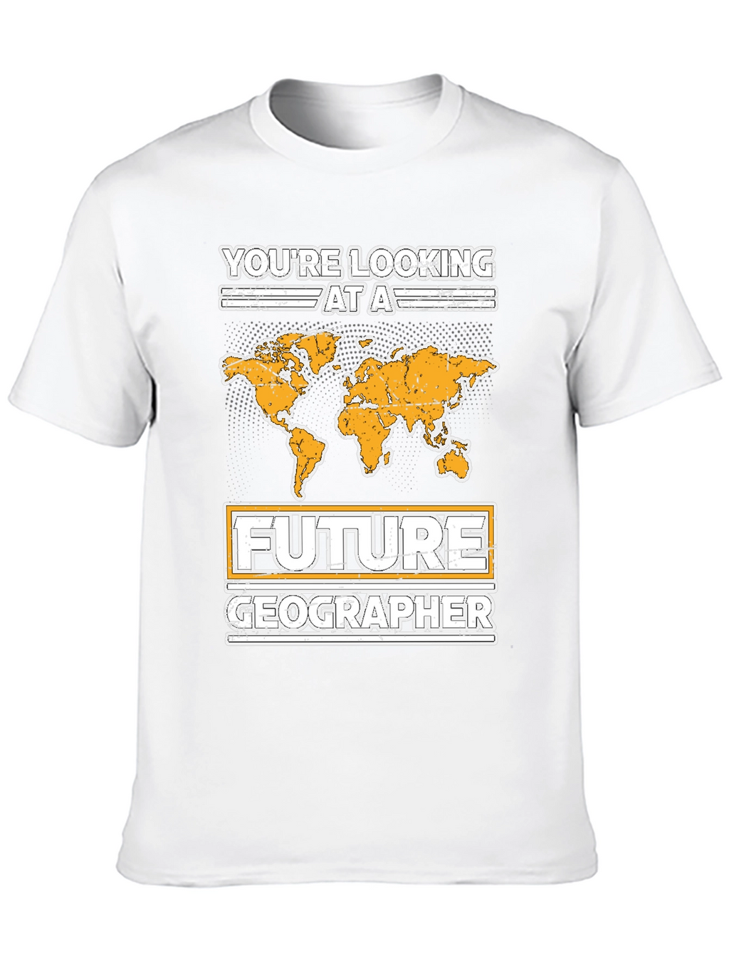 Future Geographer T-Shirt - World Map Design