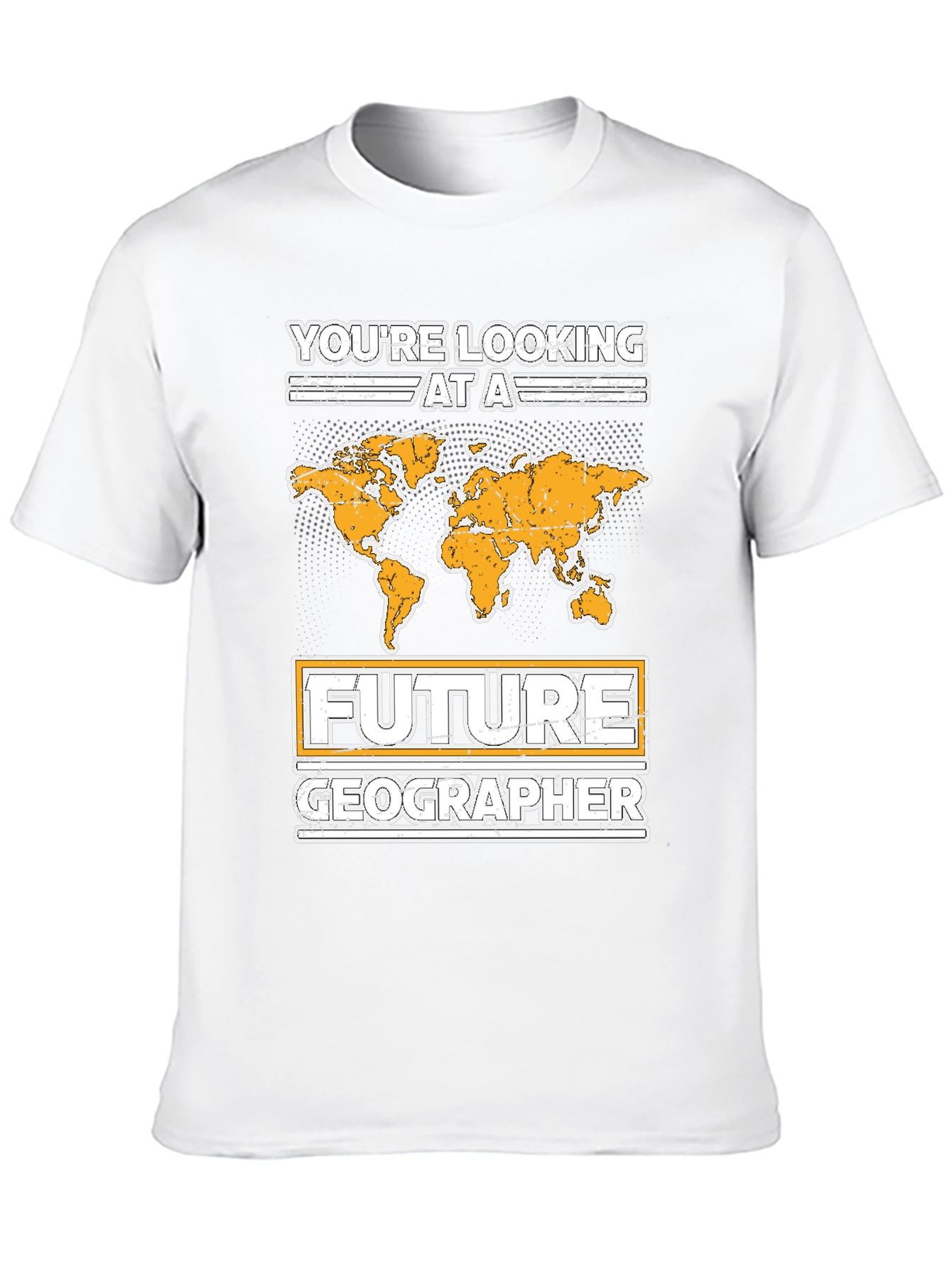 Future Geographer T-Shirt - World Map Design