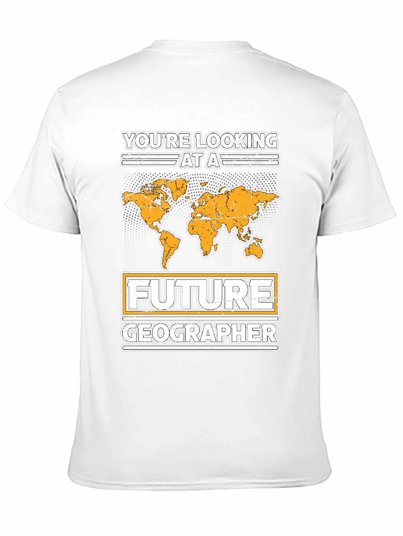 Future Geographer T-Shirt - World Map Design
