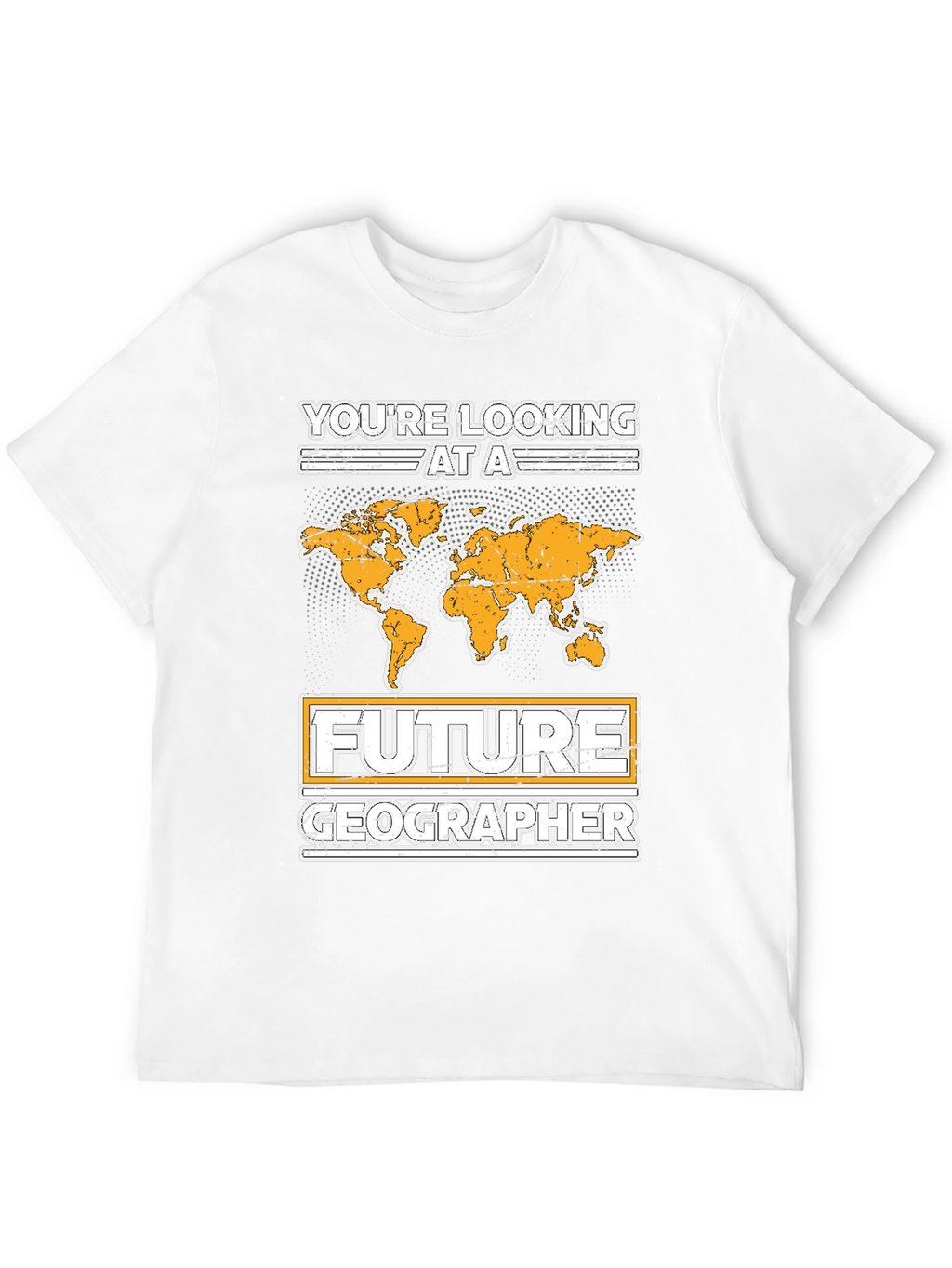 Future Geographer T-Shirt - World Map Design