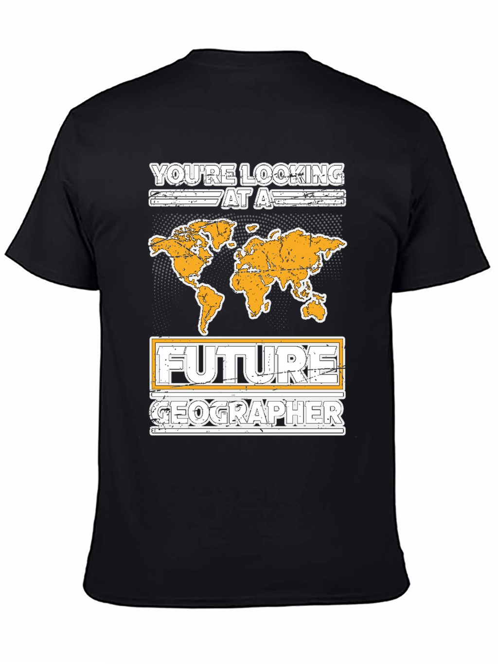 Future Geographer T-Shirt - World Map Design