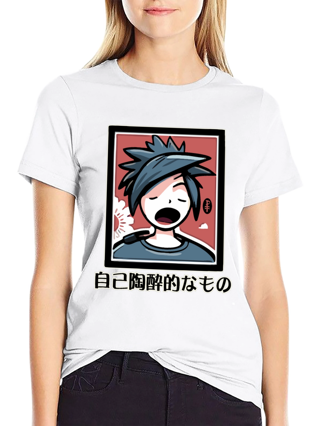 Anime Graphic Black T-Shirt