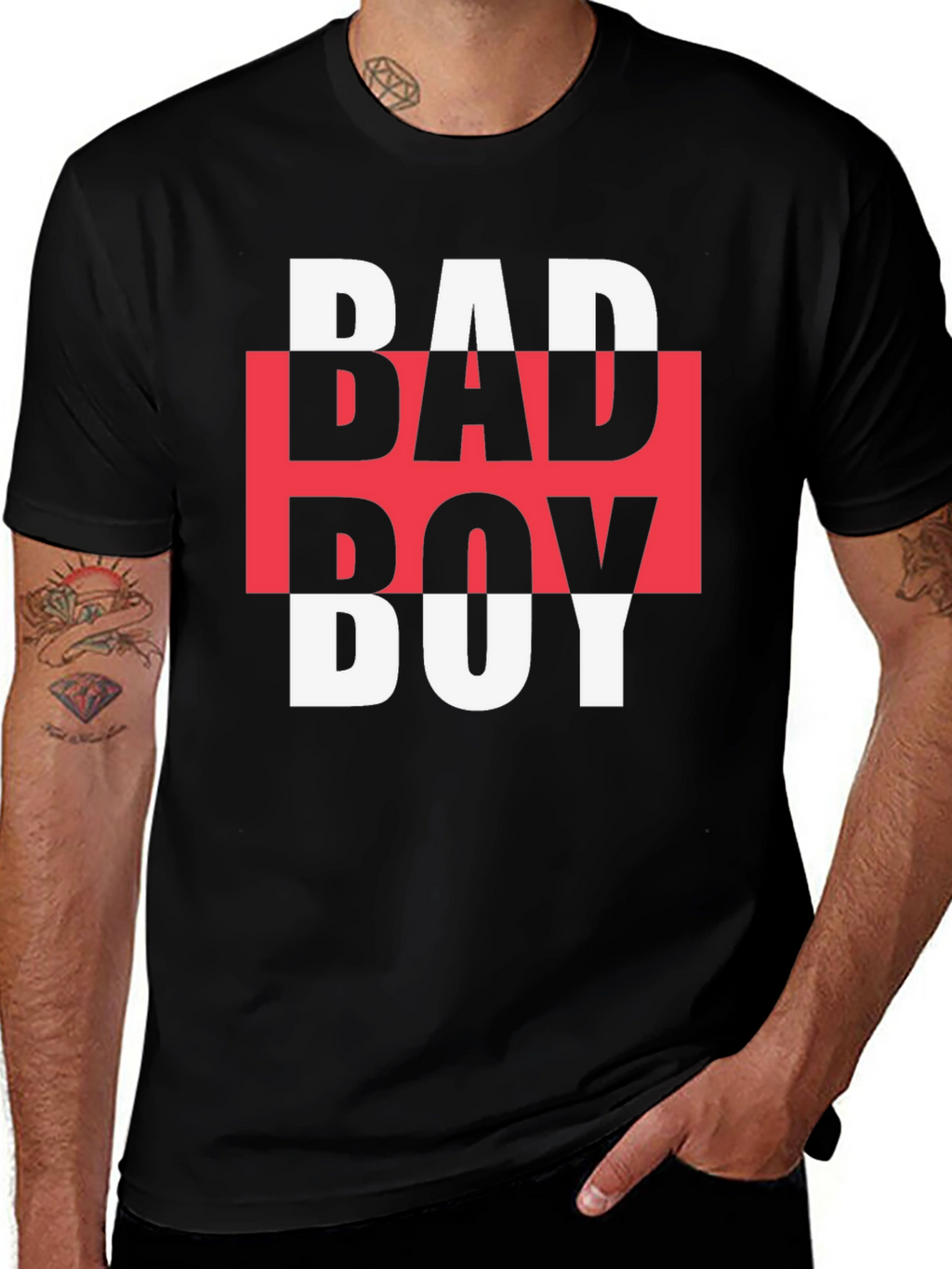 Edgy Bad Boy Graphic Tee - Bold Streetwear Style