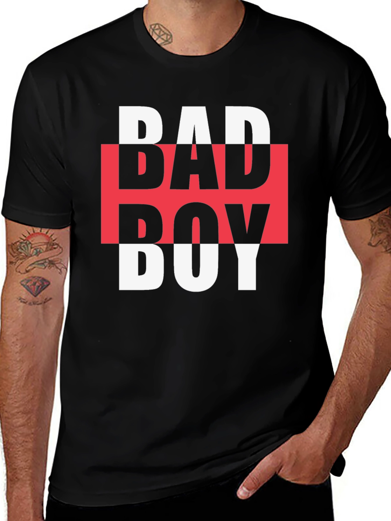 Edgy Bad Boy Graphic Tee - Bold Streetwear Style