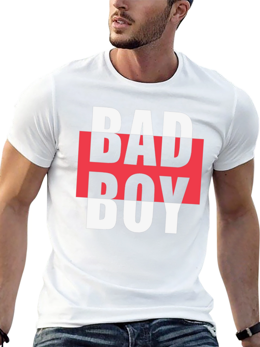 Edgy Bad Boy Graphic Tee - Bold Streetwear Style