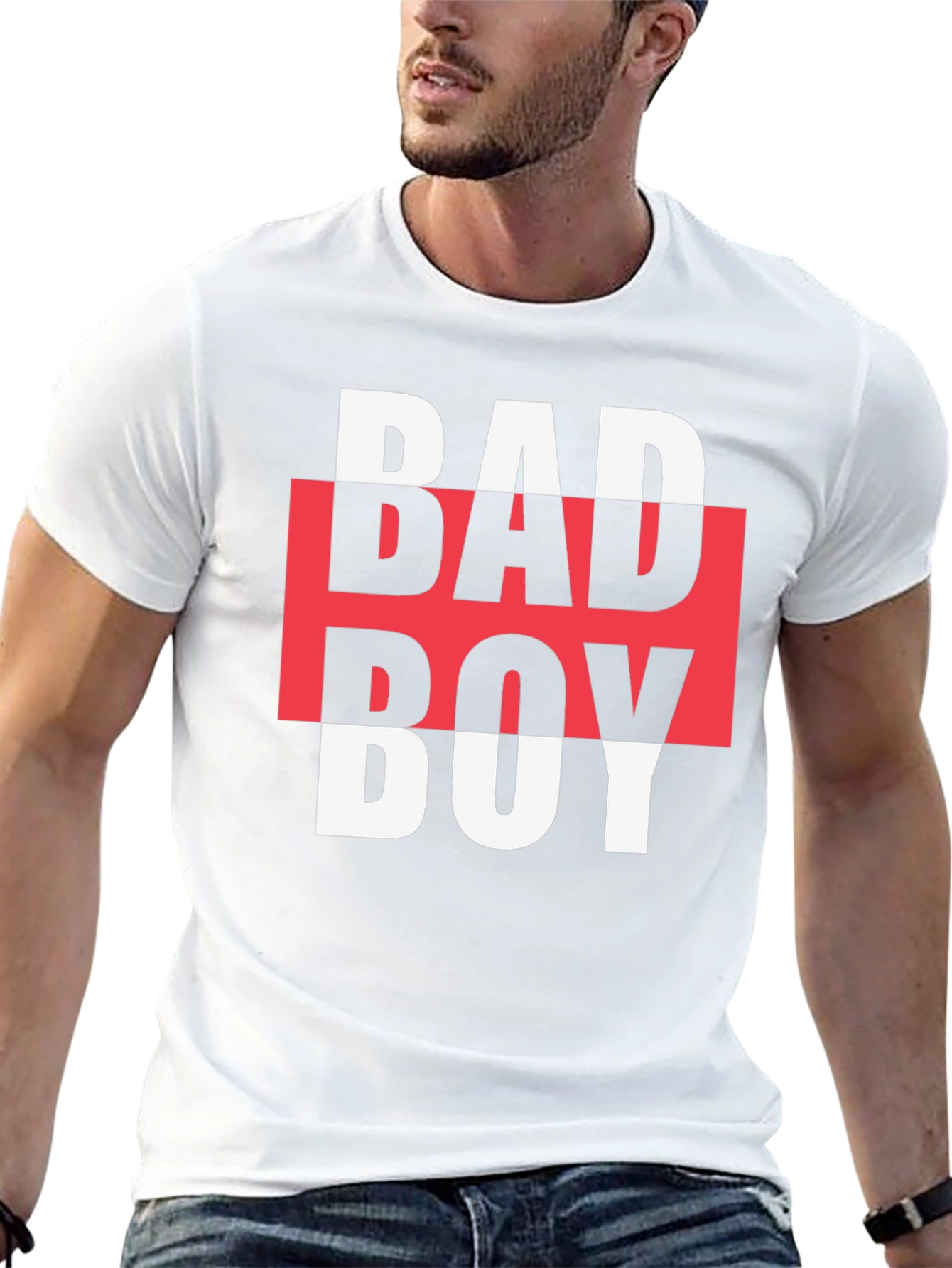 Edgy Bad Boy Graphic Tee - Bold Streetwear Style