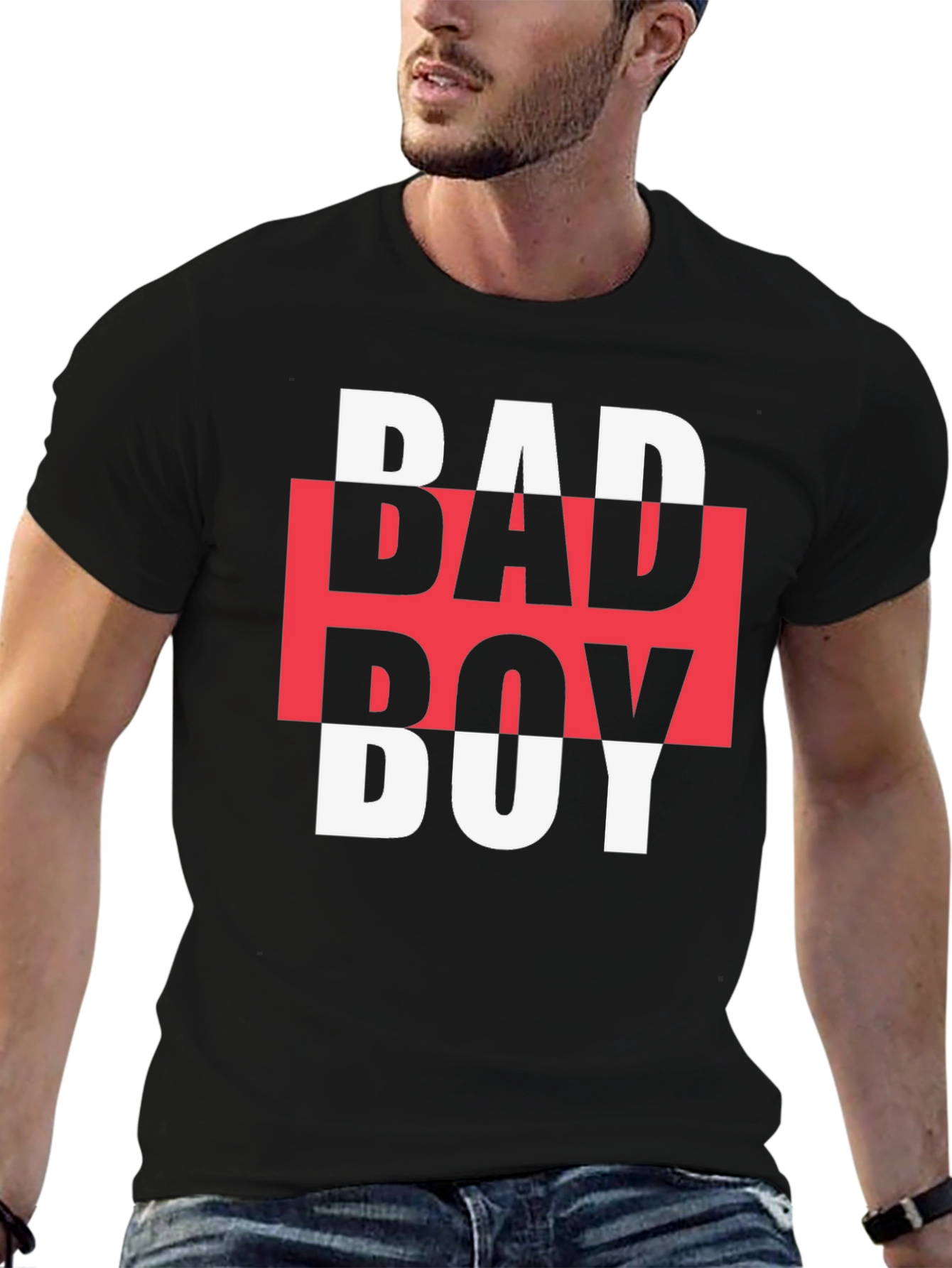 Edgy Bad Boy Graphic Tee - Bold Streetwear Style