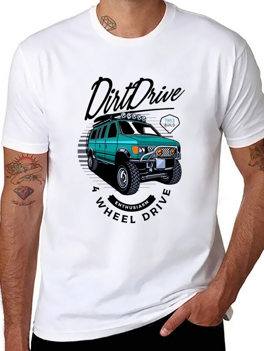 Dirt Drive 4-Wheel Enthusiast T-Shirt