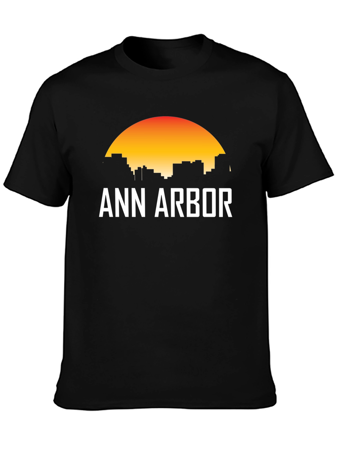 Ann Arbor Skyline Graphic T-Shirt