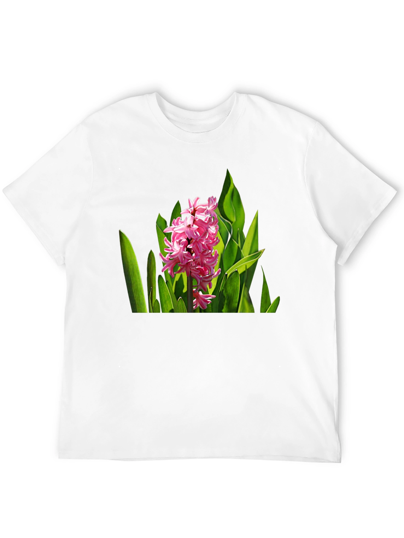 Floral Print Black T-Shirt - Nature Inspired