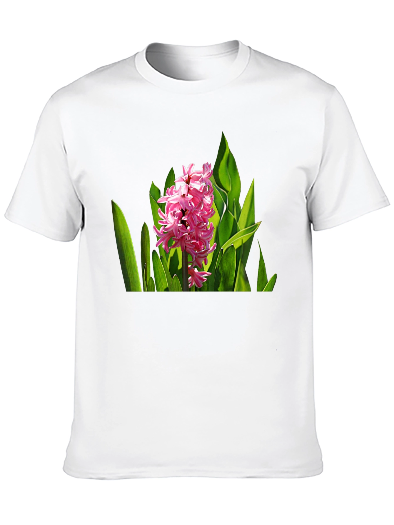 Floral Print Black T-Shirt - Nature Inspired