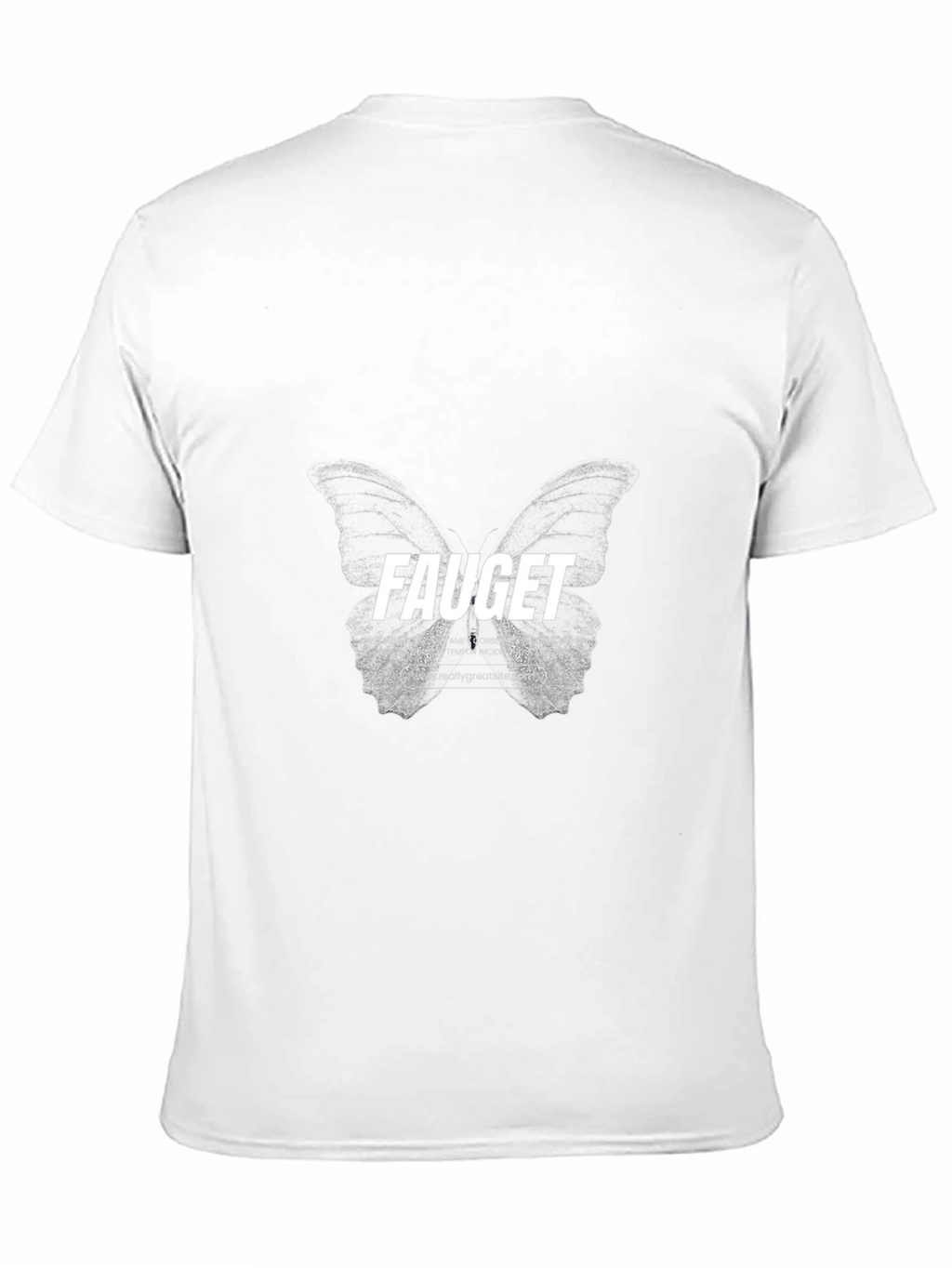 Fauget Butterfly Graphic Black T-Shirt