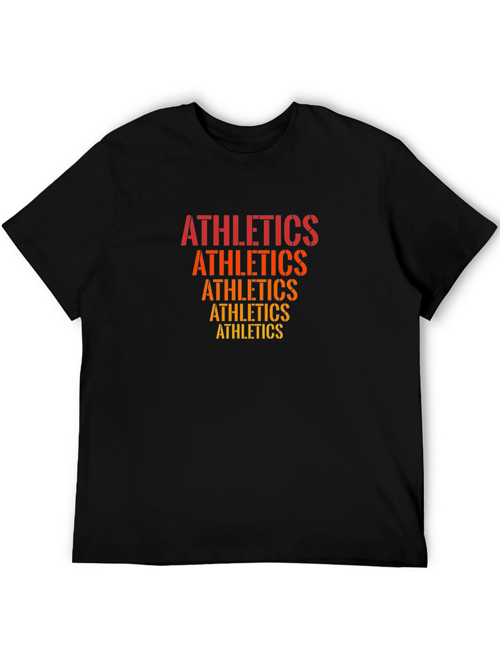 Athletics Stacked Graphic Tee - Black