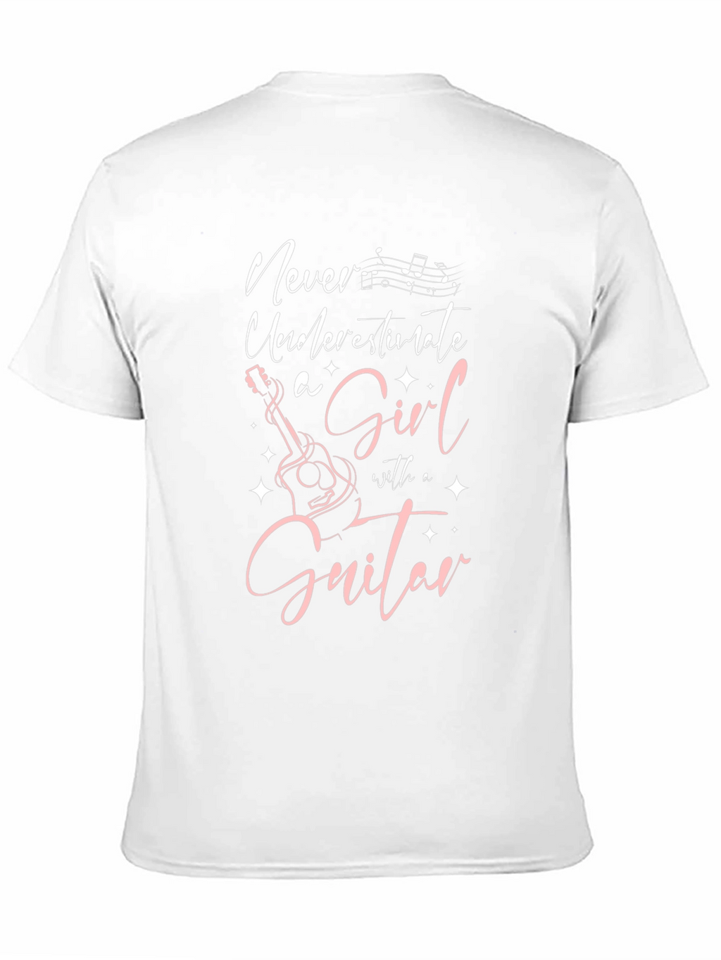 Never Underestimate a Girl with a Guitar T-Shirt