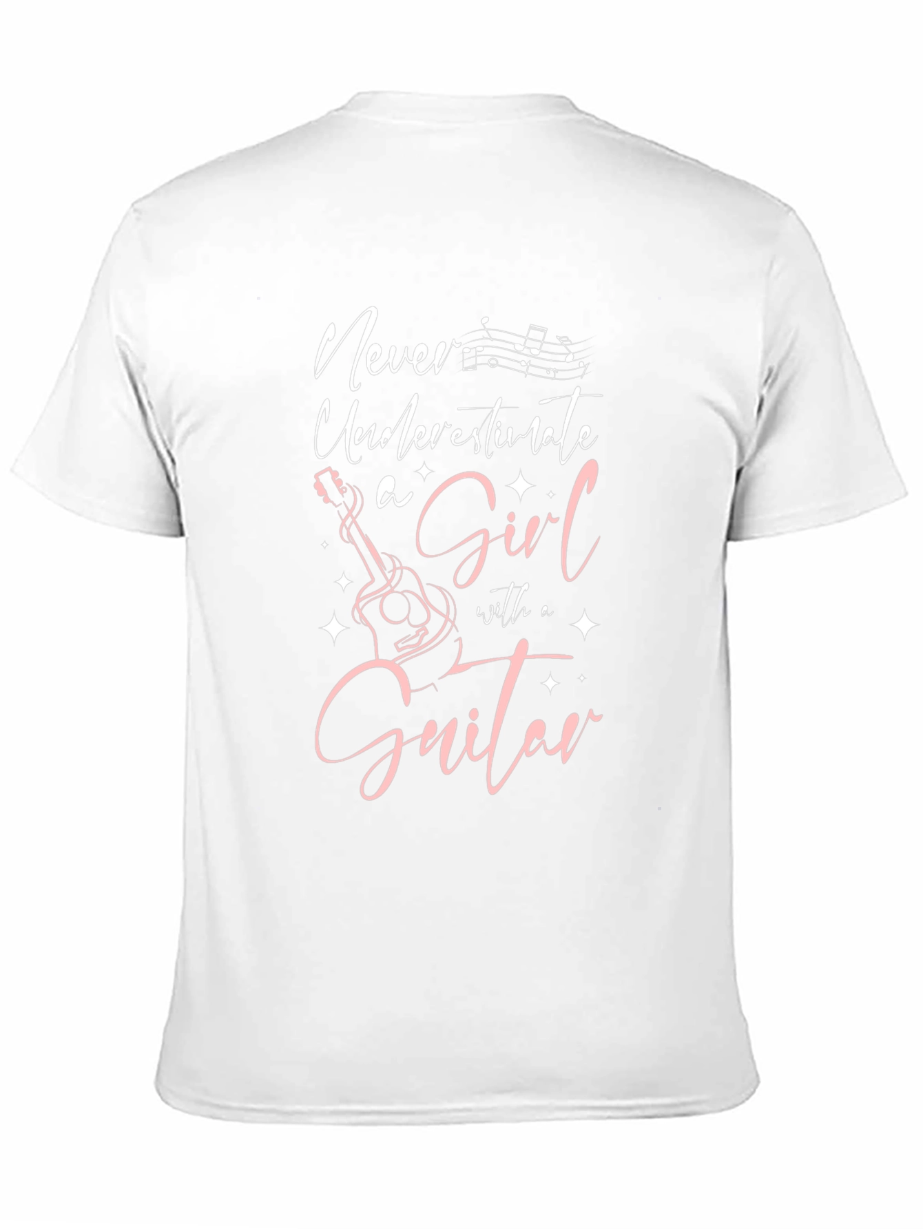Never Underestimate a Girl with a Guitar T-Shirt
