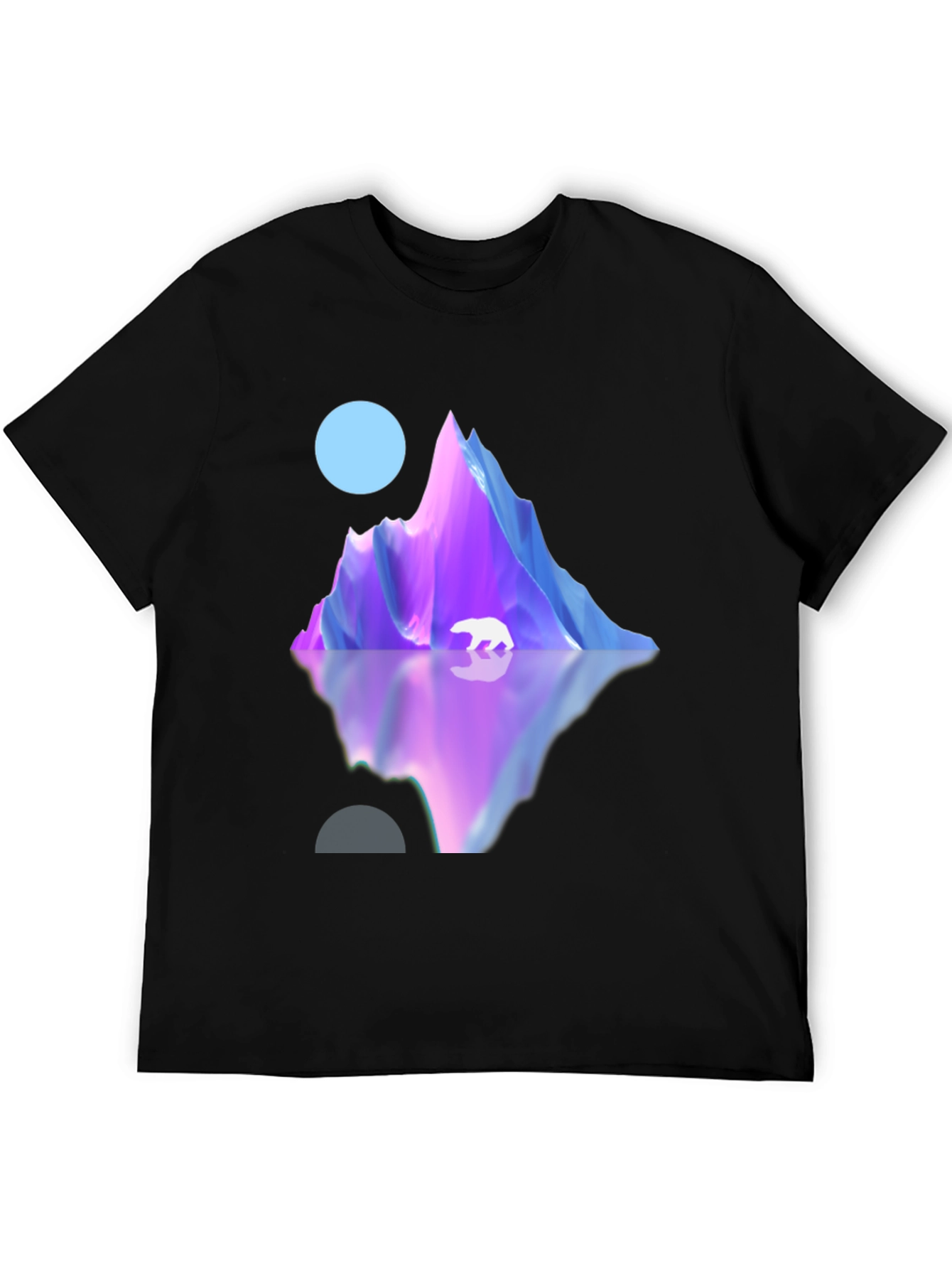 Polar Peak Graphic Tee - Modern Black T-Shirt