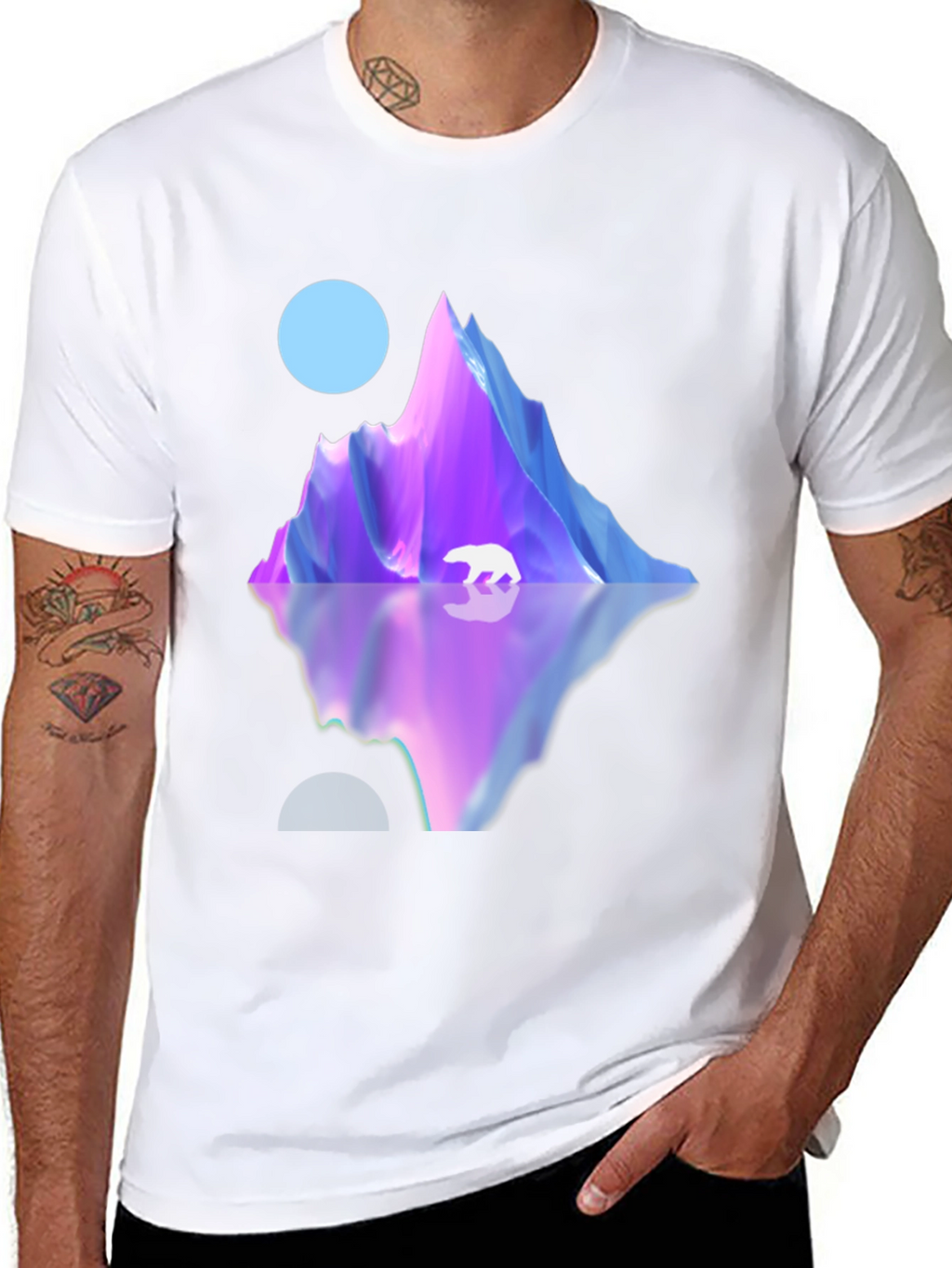Polar Peak Graphic Tee - Modern Black T-Shirt