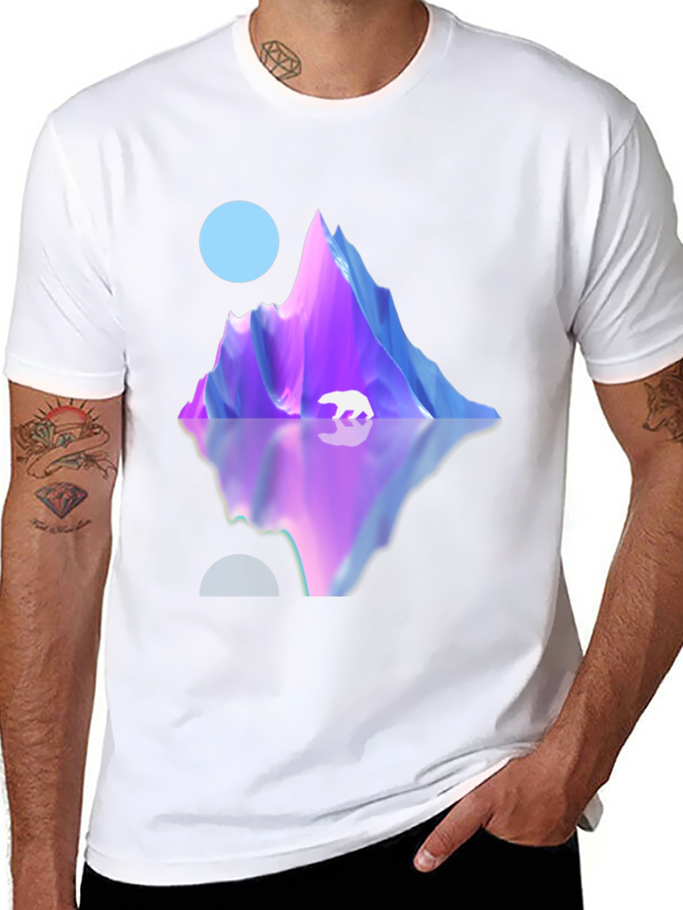 Polar Peak Graphic Tee - Modern Black T-Shirt