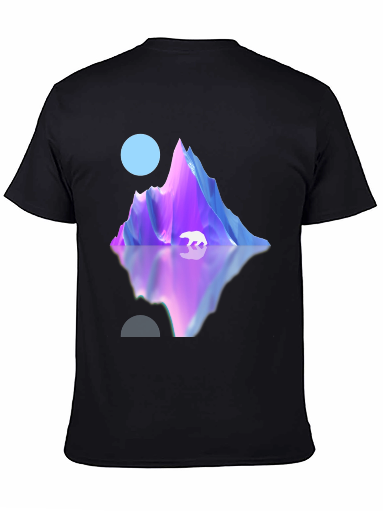 Polar Peak Graphic Tee - Modern Black T-Shirt