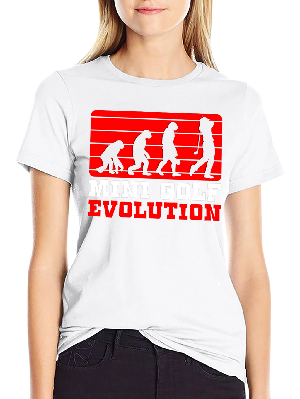 Mini Golf Evolution Tee - Funny Golfer T-Shirt