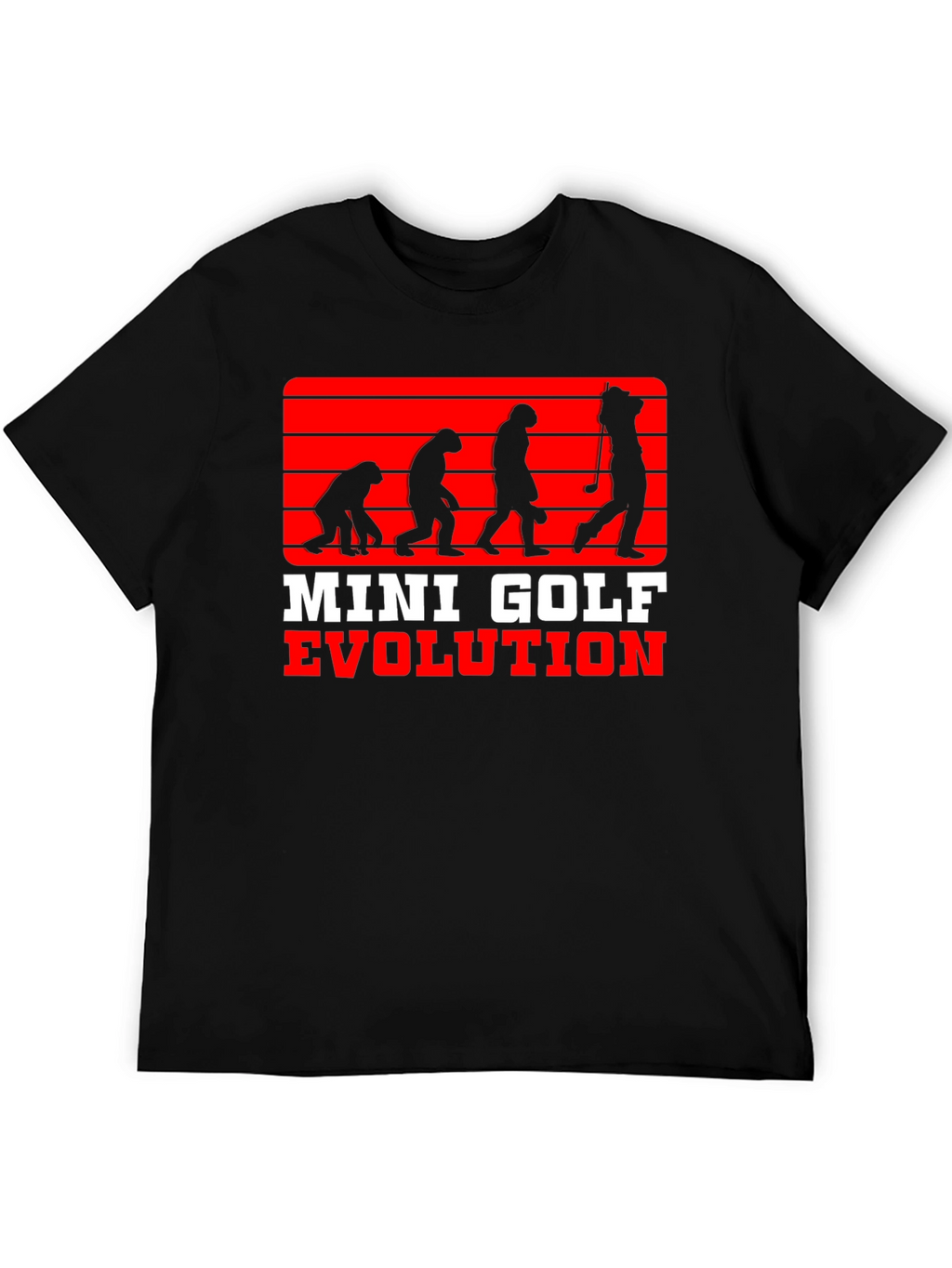 Mini Golf Evolution Tee - Funny Golfer T-Shirt