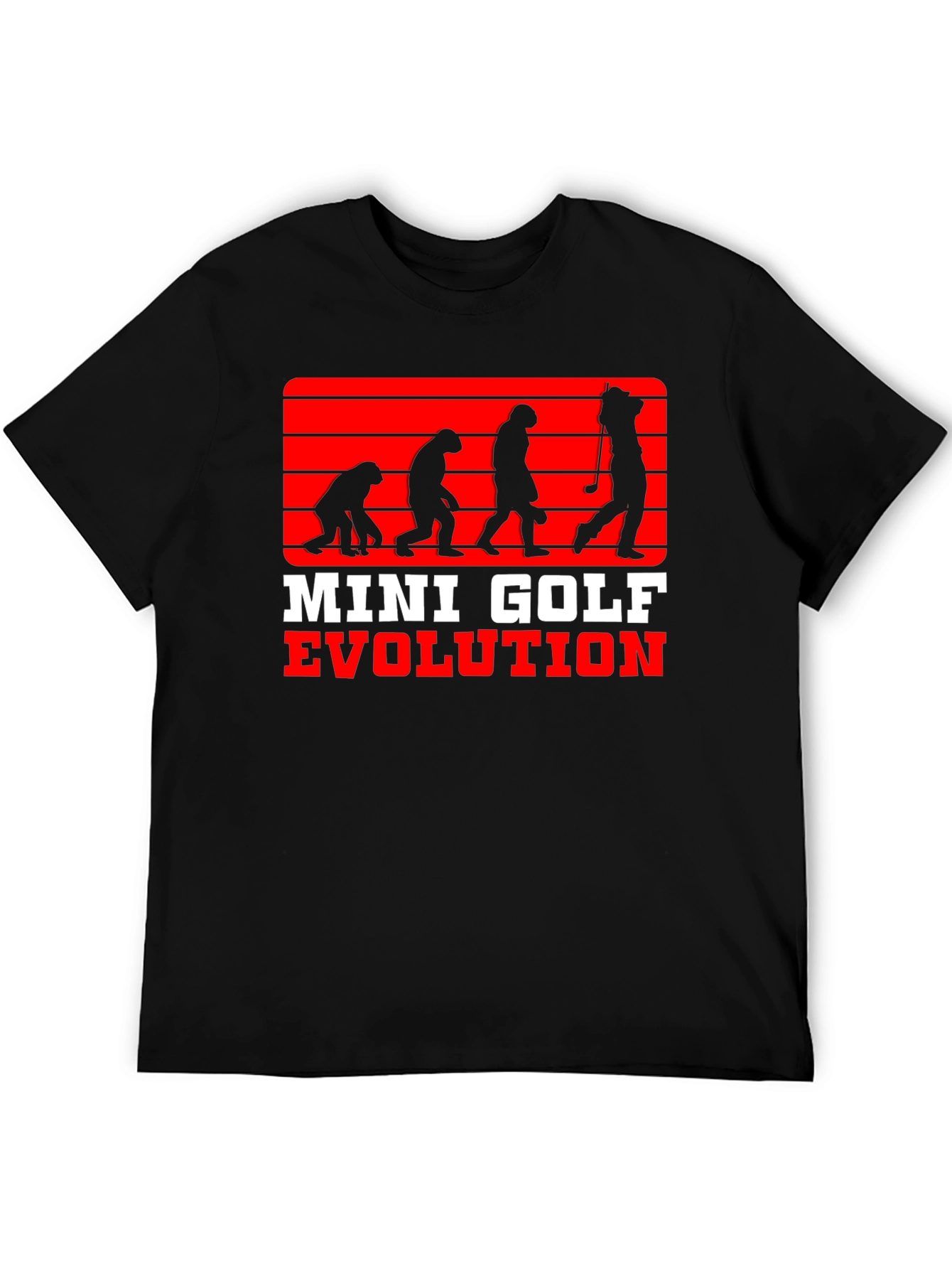 Mini Golf Evolution Tee - Funny Golfer T-Shirt