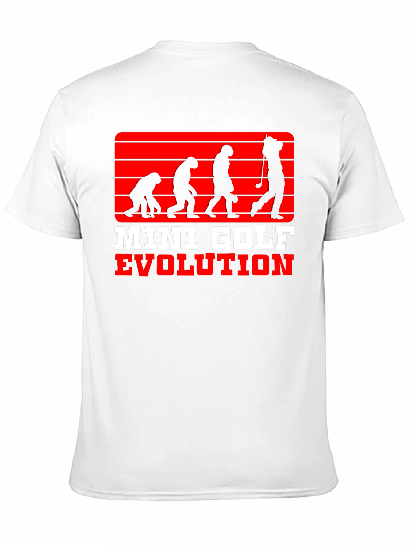 Mini Golf Evolution Tee - Funny Golfer T-Shirt